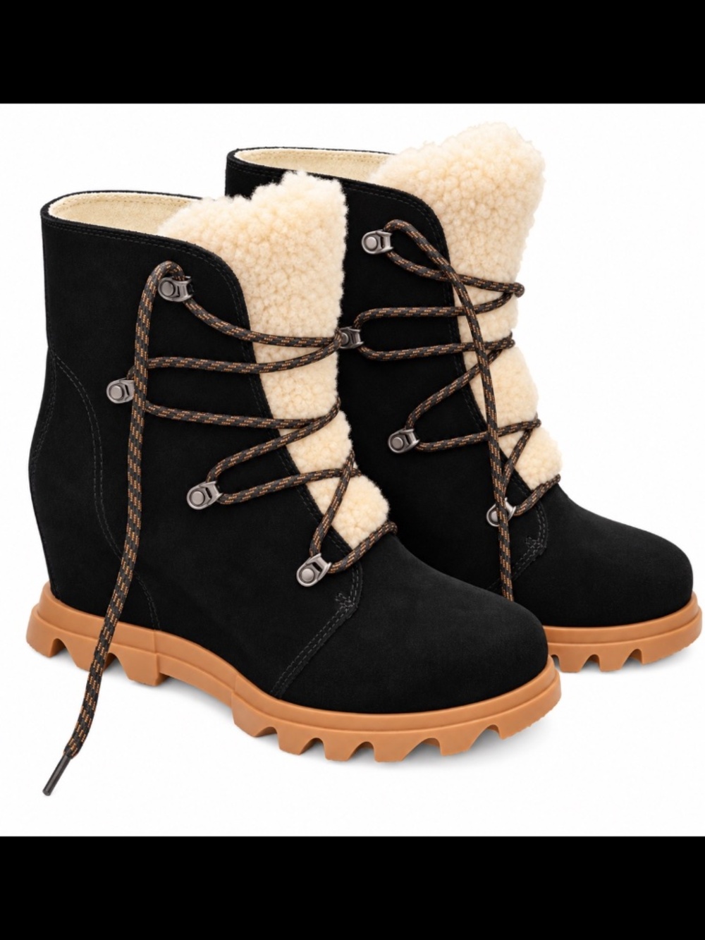Joan of Arctic Wedge III Lace Cozy Boot - Picture 3 of 5